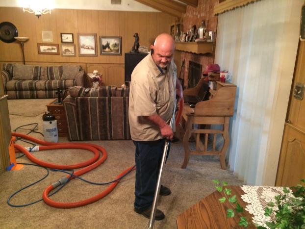 A recent home carpet cleaning company job in the area